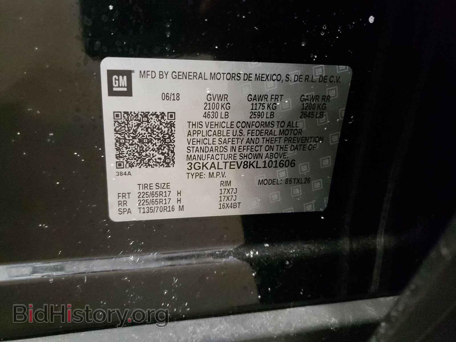 2019 GMC TERRAIN - VIN: 3GKALTEV8KL101606 - Photo 10