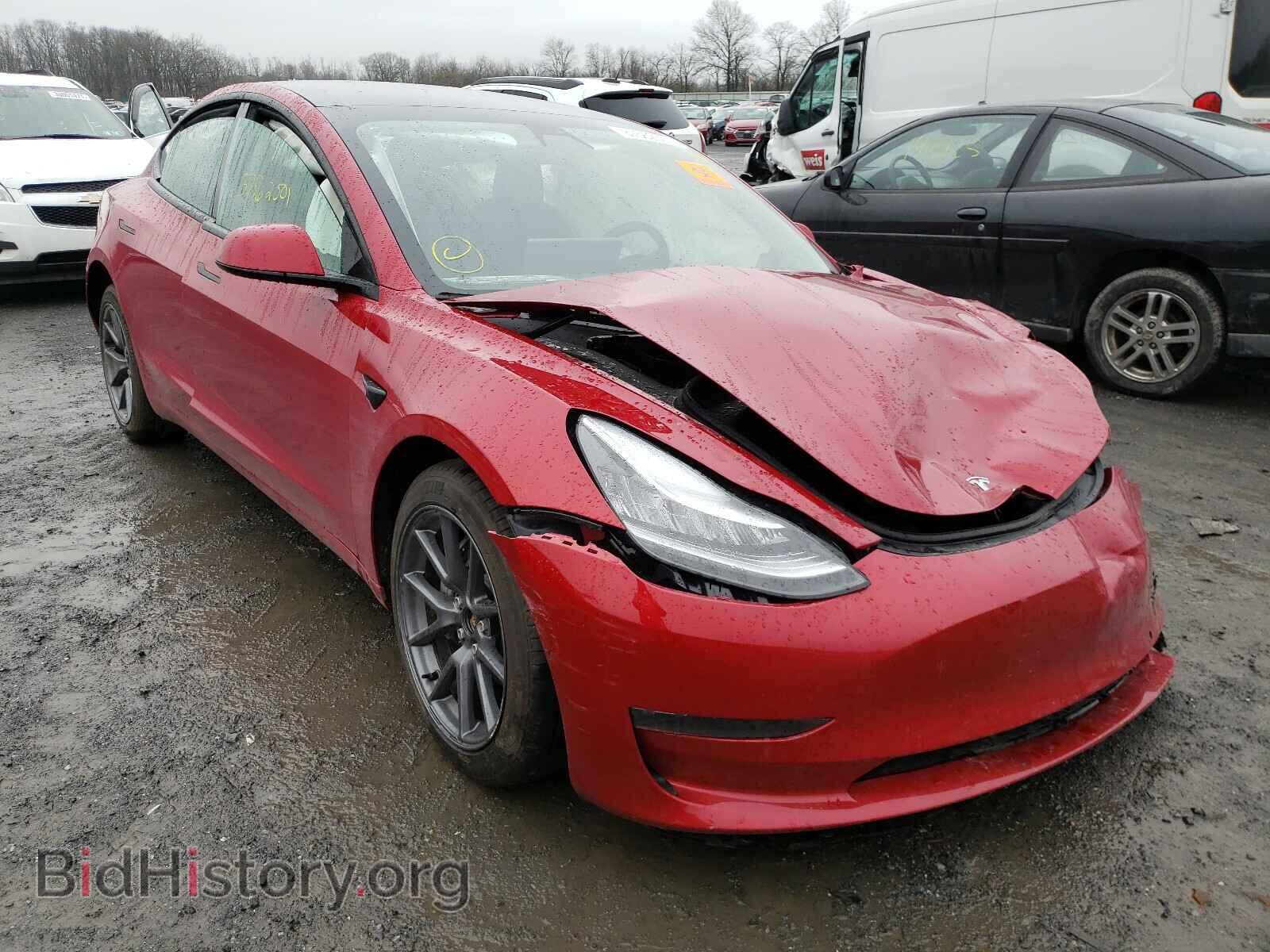 Photo 5YJ3E1EB0MF838132 - TESLA MODEL 3 2021