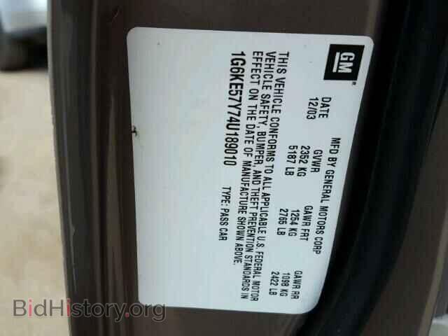 2004 CADILLAC DEVILLE - VIN: 1G6KE57Y74U189010 - Photo 10