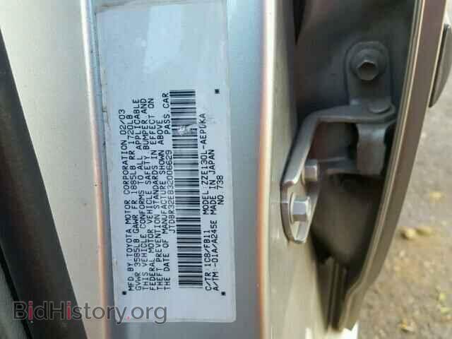 2003 TOYOTA COROLLA - VIN: JTDBR32E832006629 - Photo 10