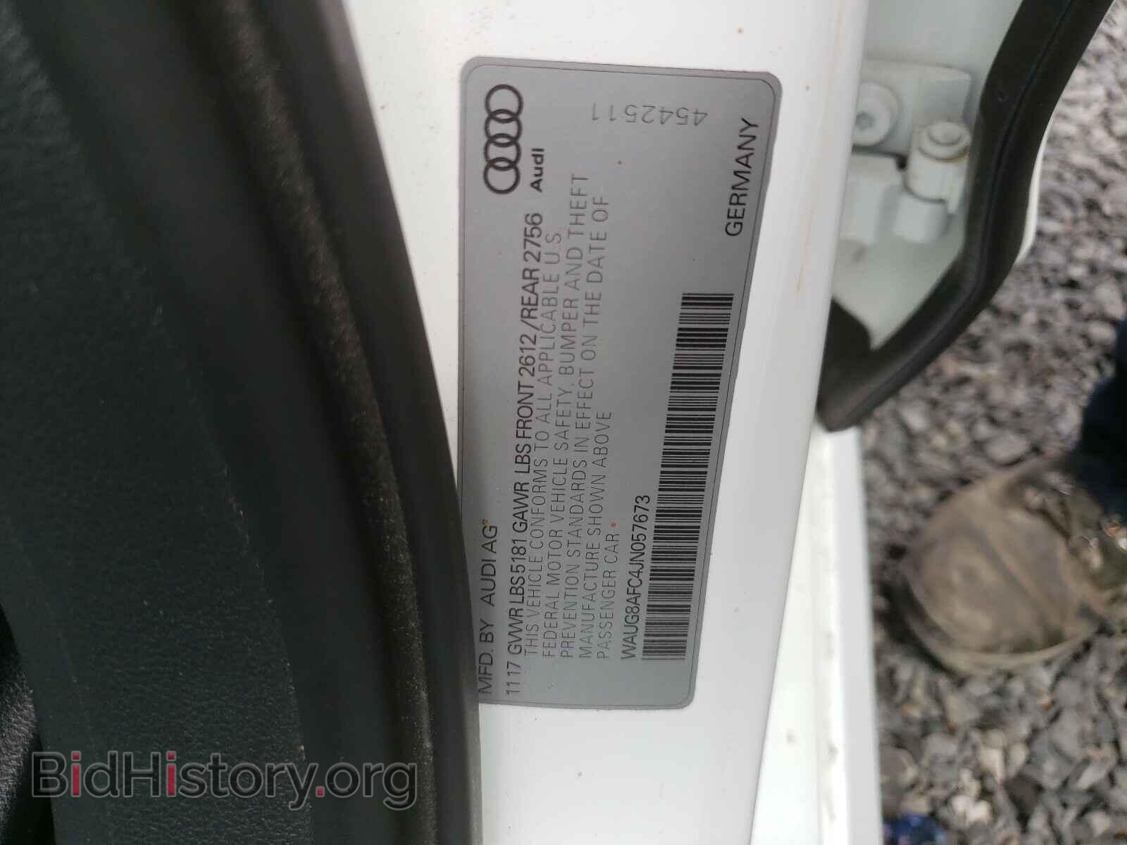 2018 AUDI A6 - VIN: WAUG8AFC4JN057673 - Фото 10
