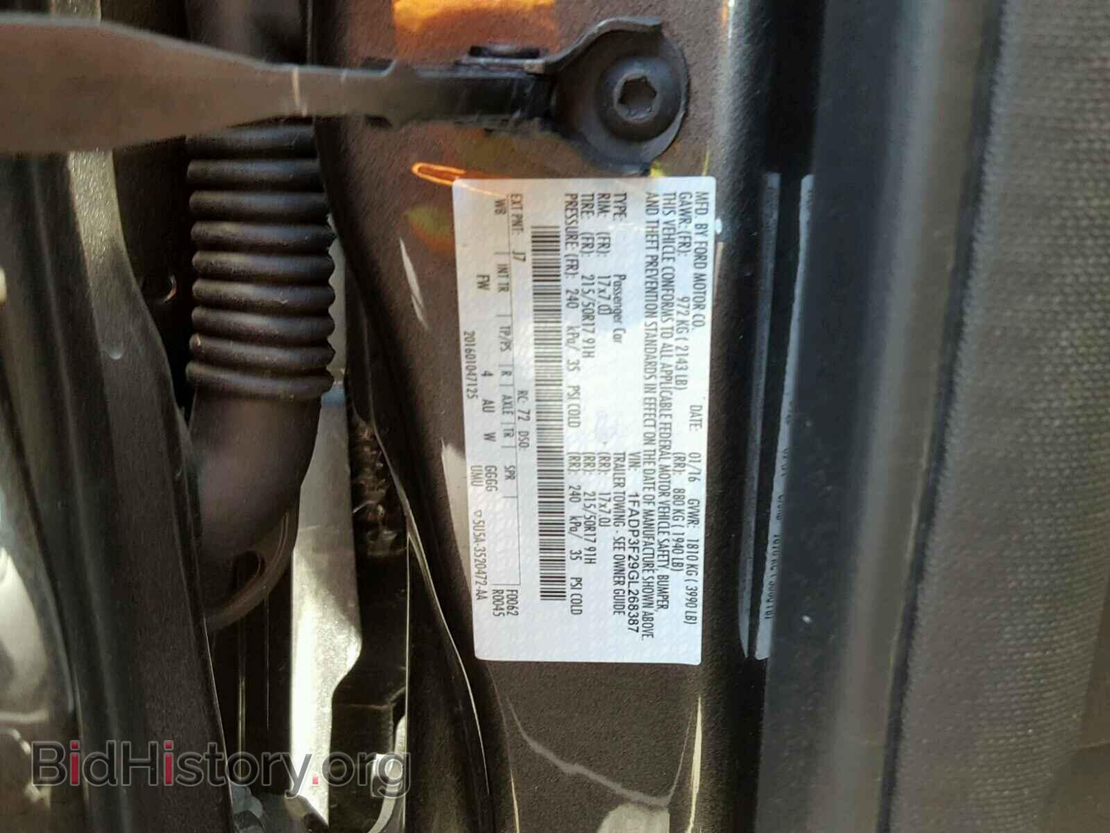 2016 FORD FOCUS - VIN: 1FADP3F29GL268387 - Фото 10