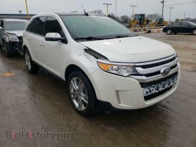 2014 Ford EDGE Edge Limit, белый — VIN 2FMDK3KC8EBA57388, Copart