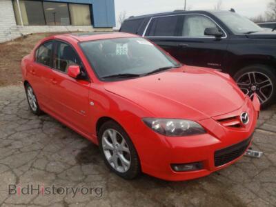 2008 Mazda 3 3 S, красный — VIN JM1BK323181792144, Copart