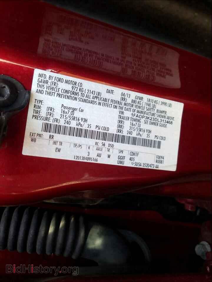 2013 FORD FOCUS - VIN: 1FADP3K23DL313468 - Photo 10