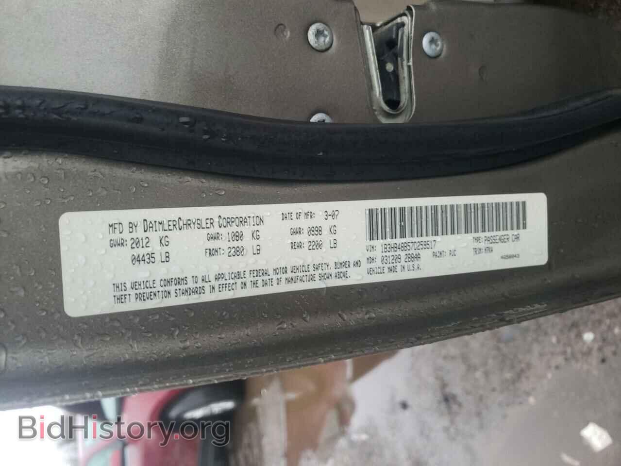 2007 DODGE CALIBER - VIN: 1B3HB48B57D259517 - Photo 10