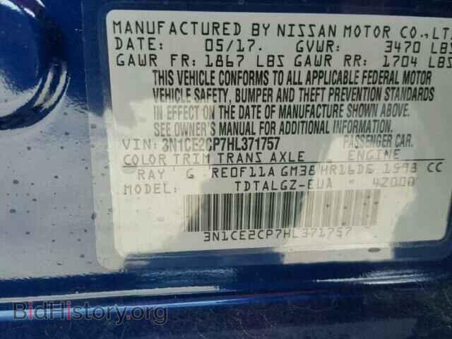 2017 NISSAN VERSA - VIN: 3N1CE2CP7HL371757 - Photo 10