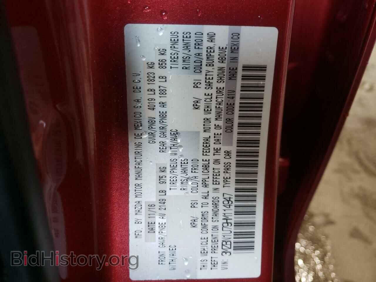 2017 MAZDA 3 - VIN: 3MZBN1U79HM114947 - Photo 13