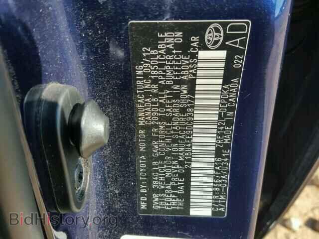 2013 TOYOTA COROLLA - VIN: 2T1BU4EE9DC938177 - Фото 10