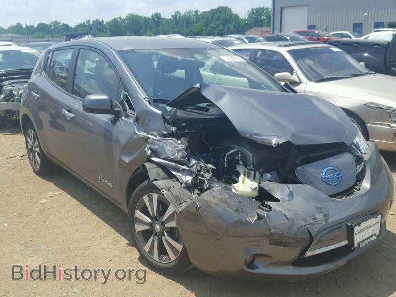 2015 Nissan LEAF Leaf S (VIN 1N4AZ0CP5FC307924) — фото 1 из 10, Copart, повреждение: передняя часть