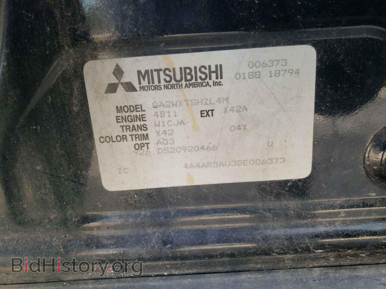 2013 MITSUBISHI OUTLANDER - VIN: 4A4AR3AU3DE006373 - Фото 13