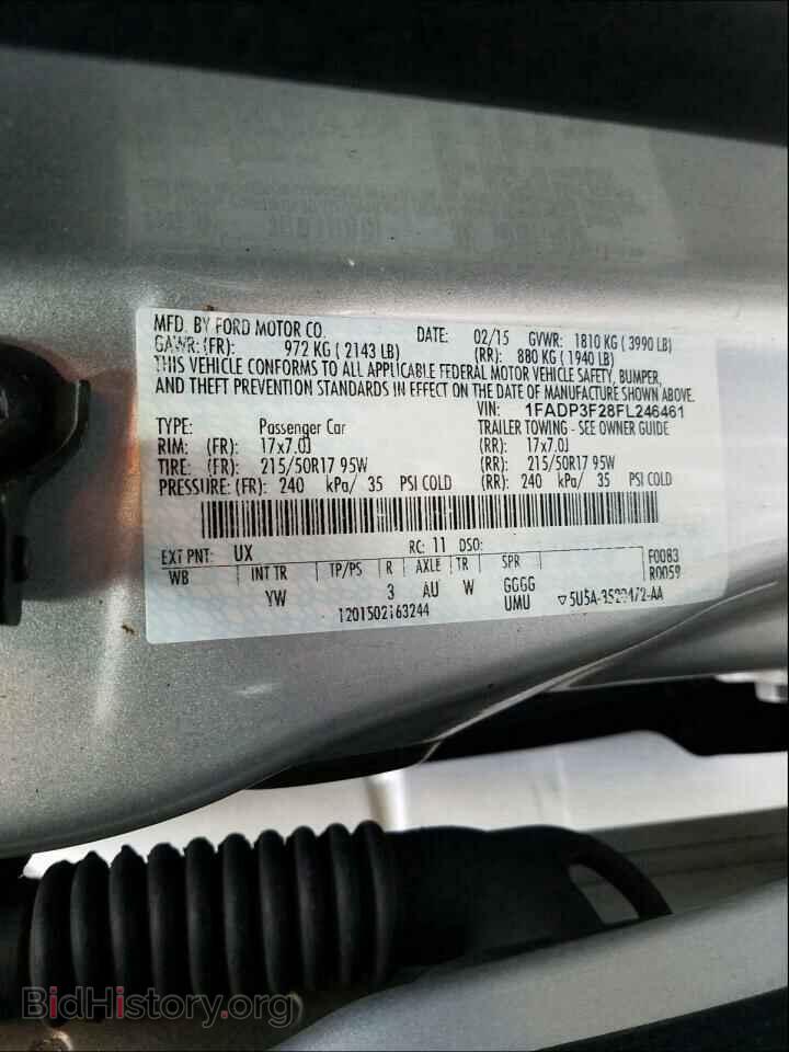 2015 FORD FOCUS - VIN: 1FADP3F28FL246461 - Фото 10