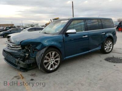 2011 Ford FLEX Flex Limit, сине-зеленый — VIN 2FMGK5DC8BBD10694, Copart