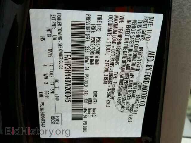 2011 FORD FOCUS - VIN: 1FAHP3HN4BW200045 - Фото 10