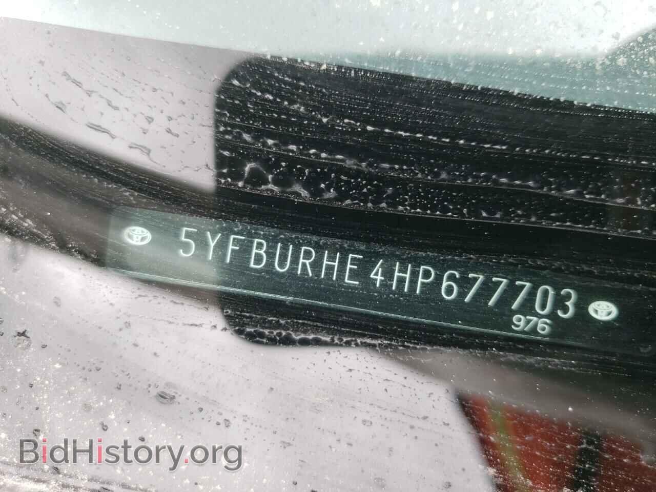 2017 TOYOTA COROLLA - VIN: 5YFBURHE4HP677703 - Фото 10