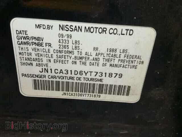 2000 NISSAN MAXIMA - VIN: JN1CA31D6YT731879 - Фото 10