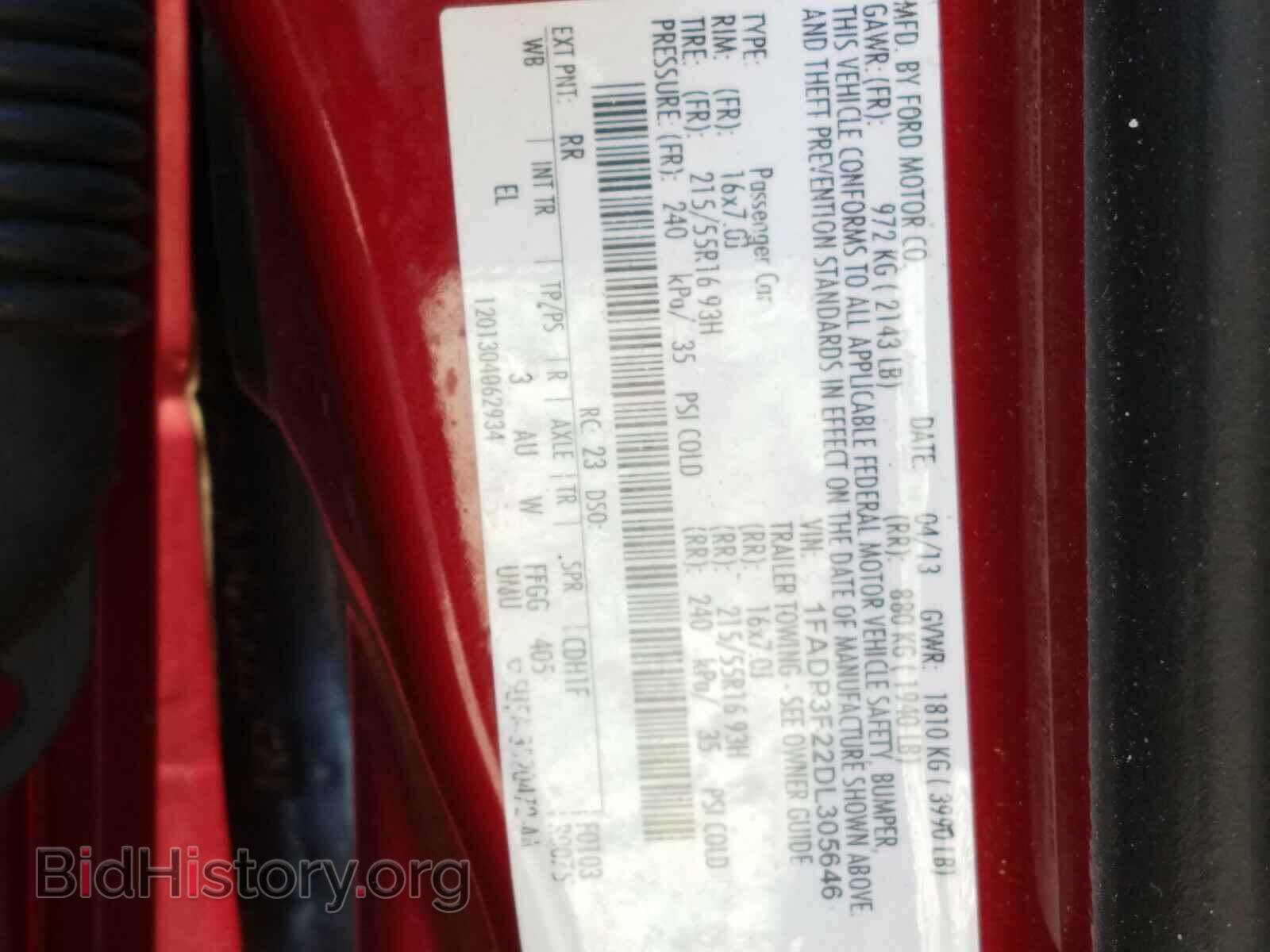 2013 FORD FOCUS - VIN: 1FADP3F22DL305646 - Photo 10