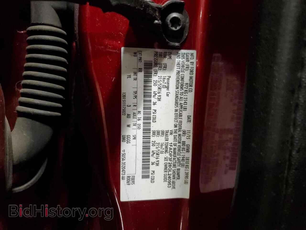 2016 FORD FOCUS - VIN: 1FADP3F28GL240953 - Фото 12