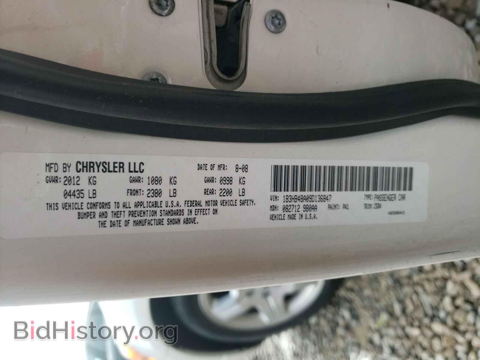 2009 DODGE CALIBER - VIN: 1B3HB48A09D136847 - Фото 10