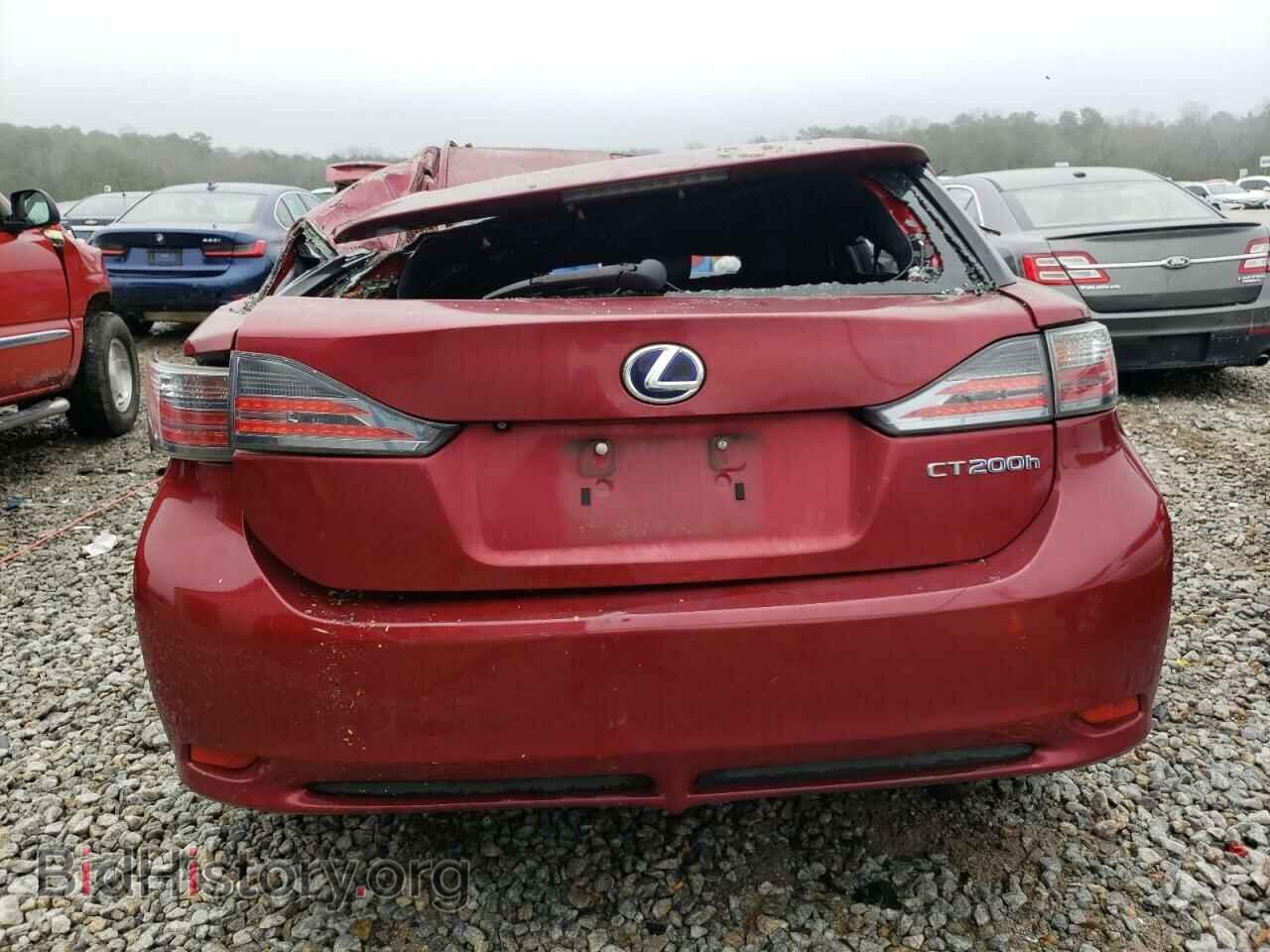 2012 LEXUS CT 200 - VIN: JTHKD5BH4C2096591 - Фото 6