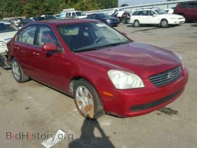 2007 Kia OPTIMA Optima LX/, red — VIN KNAGE123775110566, Copart