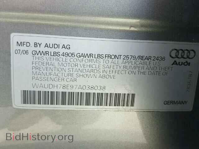 2007 AUDI A4 - VIN: WAUDH78E97A038038 - Photo 10