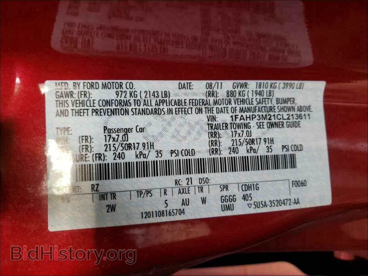 2012 FORD FOCUS - VIN: 1FAHP3M21CL213611 - Photo 10