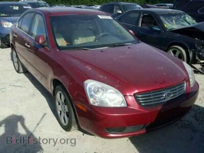 2007 Kia OPTIMA Optima LX/, red — VIN KNAGE123375103579, Copart