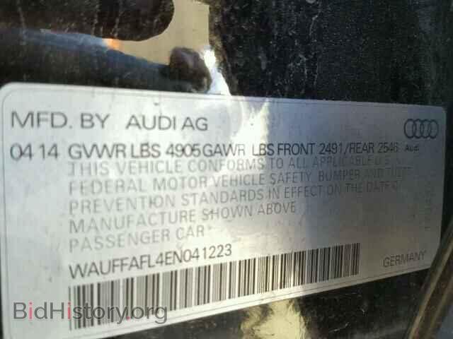 2014 AUDI A4 - VIN: WAUFFAFL4EN041223 - Фото 9