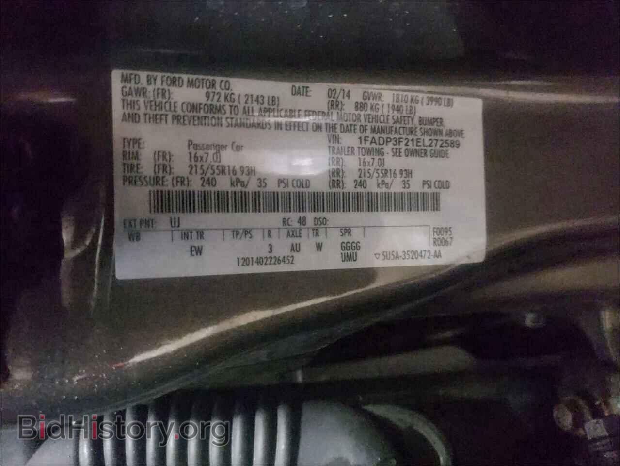 2014 FORD FOCUS - VIN: 1FADP3F21EL272589 - Photo 10