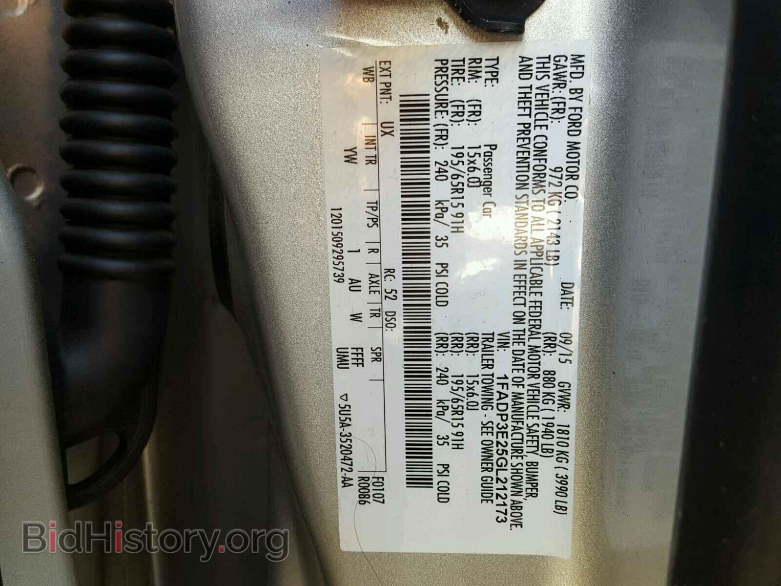 2016 FORD FOCUS - VIN: 1FADP3E25GL212173 - Photo 10
