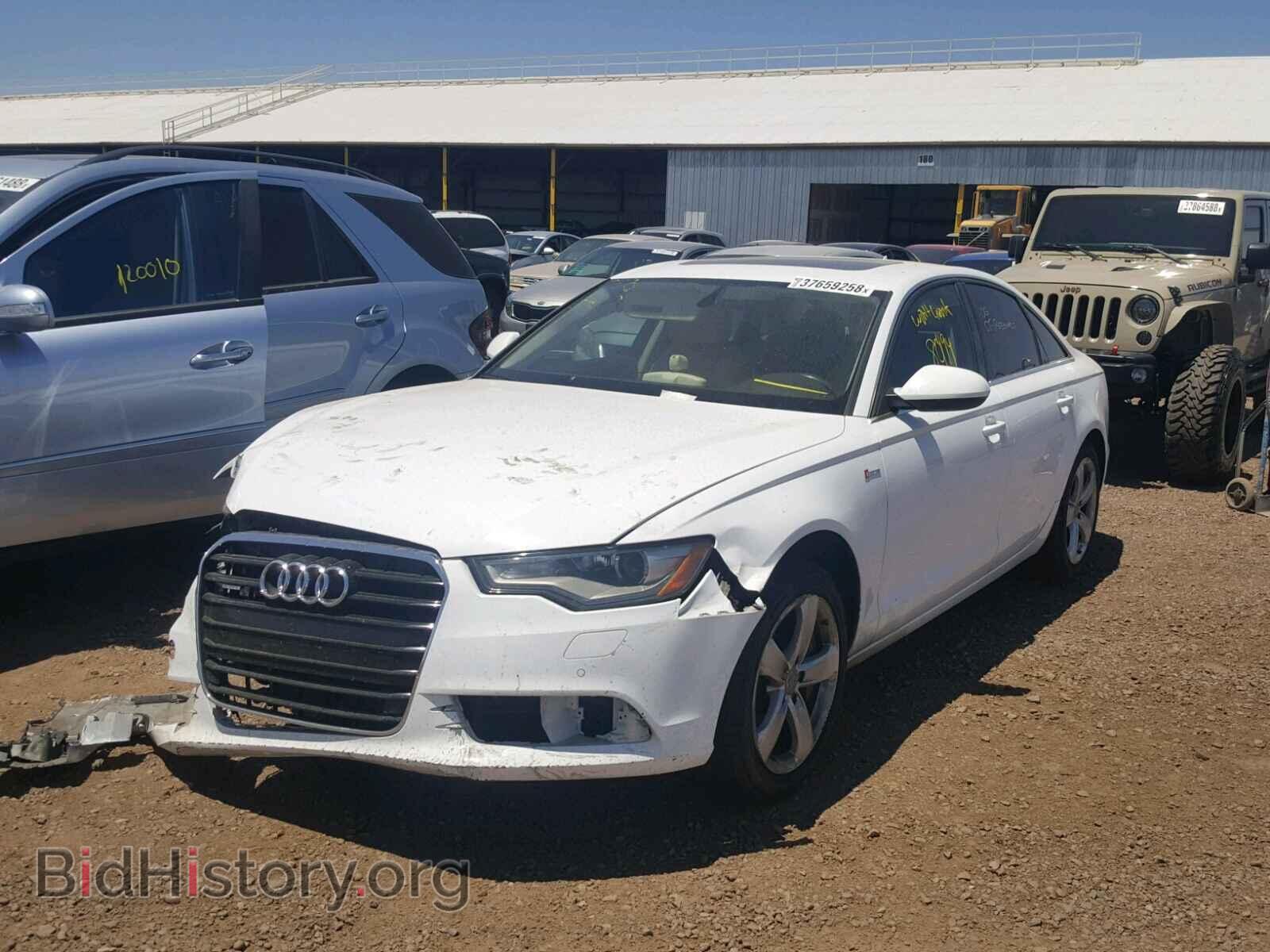 2012 AUDI A6 - VIN: WAUGGAFC3CN056584 - Фото 2