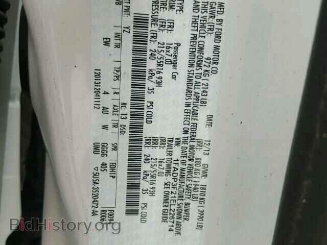 2014 FORD FOCUS - VIN: 1FADP3F21EL226714 - Photo 10