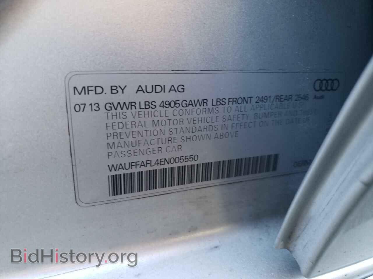 2014 AUDI A4 - VIN: WAUFFAFL4EN005550 - Фото 10