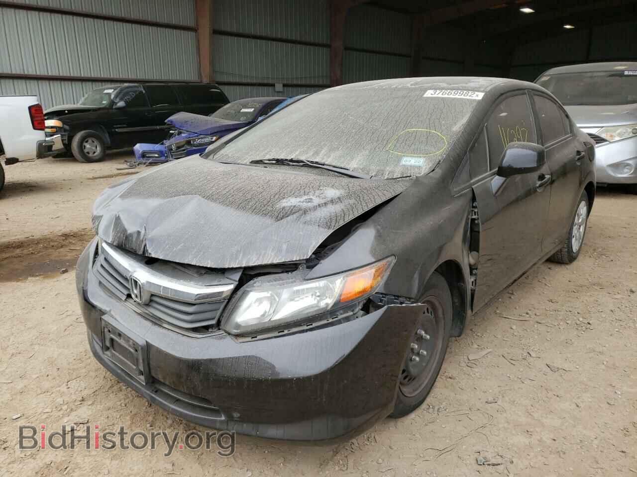 2012 HONDA CIVIC - VIN: 2HGFB2F5XCH613019 - Фото 2