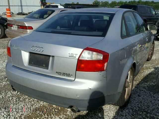 2002 AUDI A4 - VIN: WAULC68EX2A119191 - Фото 4