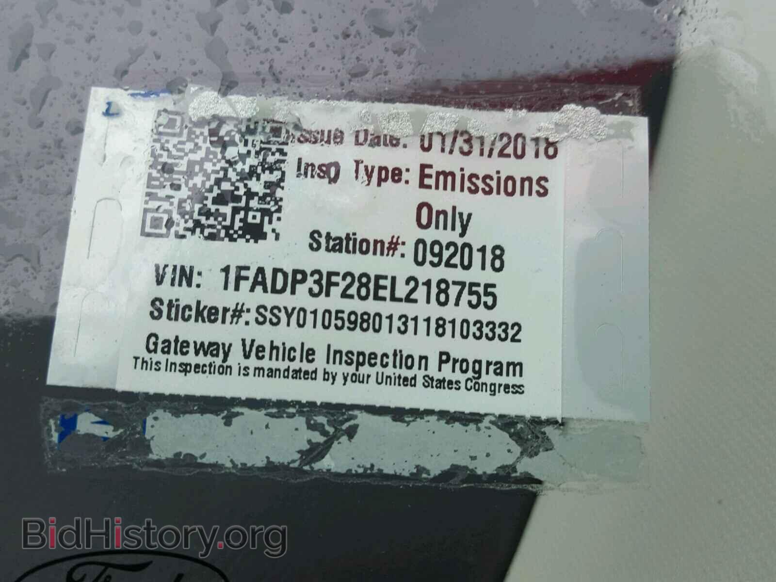 2014 FORD FOCUS - VIN: 1FADP3F28EL218755 - Фото 10