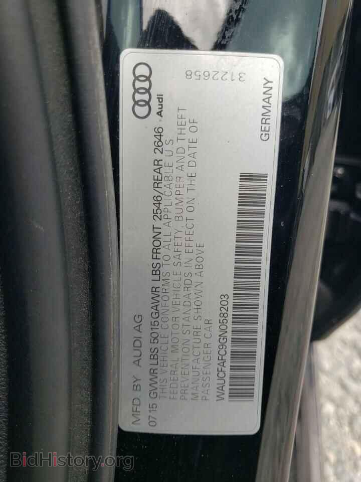 2016 AUDI A6 - VIN: WAUCFAFC9GN058203 - Фото 10