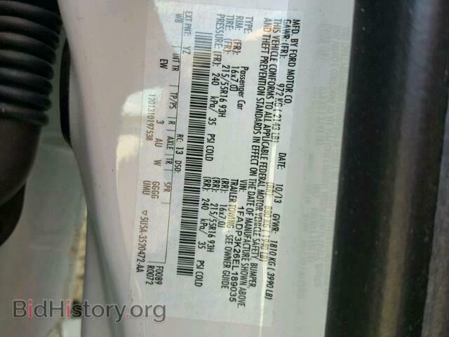 2014 FORD FOCUS - VIN: 1FADP3K26EL189035 - Фото 10
