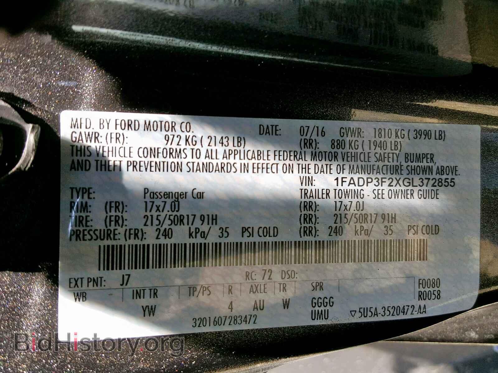 2016 FORD FOCUS SE - VIN: 1FADP3F2XGL372855 - Фото 10