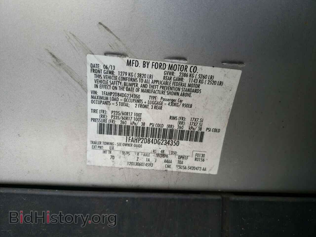 2013 FORD TAURUS - VIN: 1FAHP2D84DG234350 - Photo 10