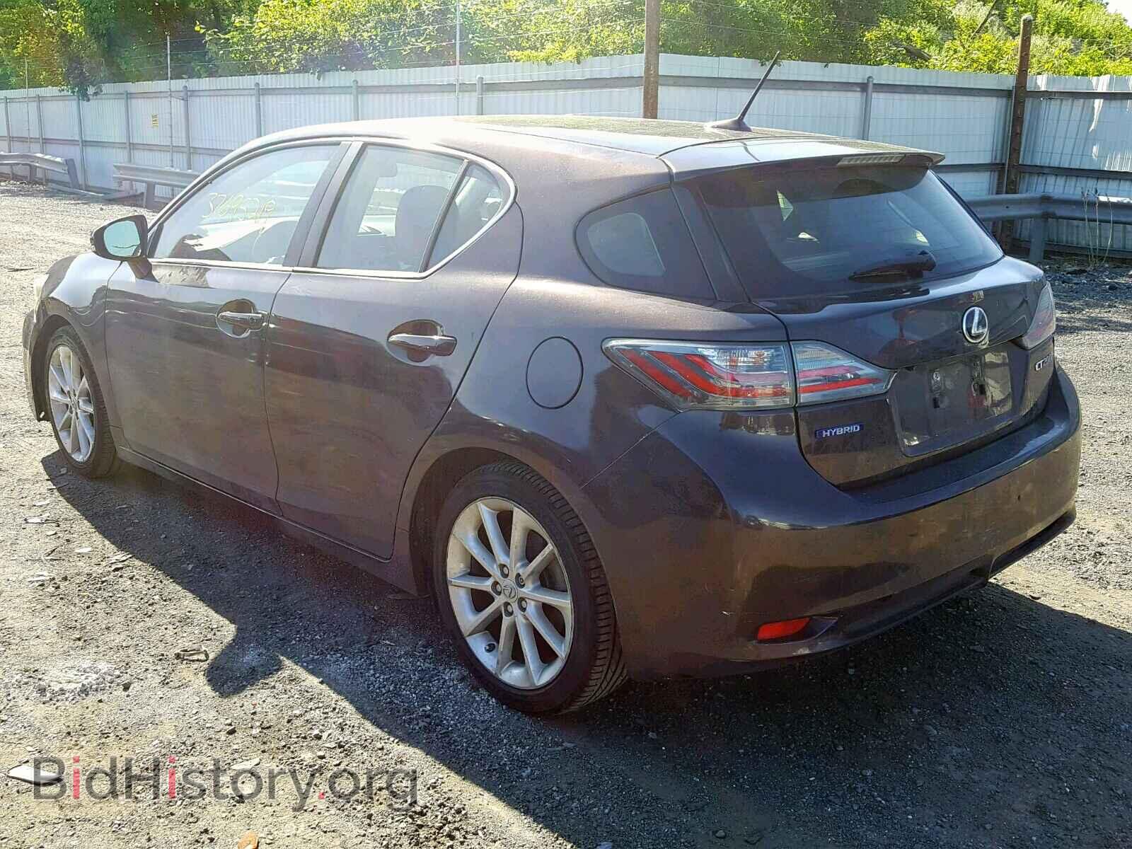 2012 LEXUS CT 200 - VIN: JTHKD5BH6C2090601 - Фото 3