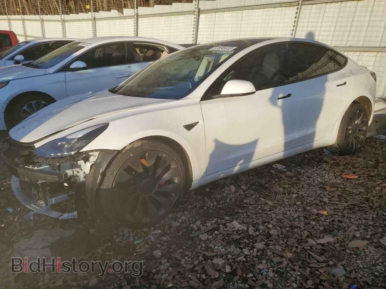 Photo 5YJ3E1EC5MF055493 - TESLA MODEL 3 2021