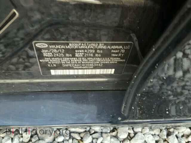 2012 HYUNDAI SONATA - VIN: 5NPEC4AC4CH463442 - Фото 10
