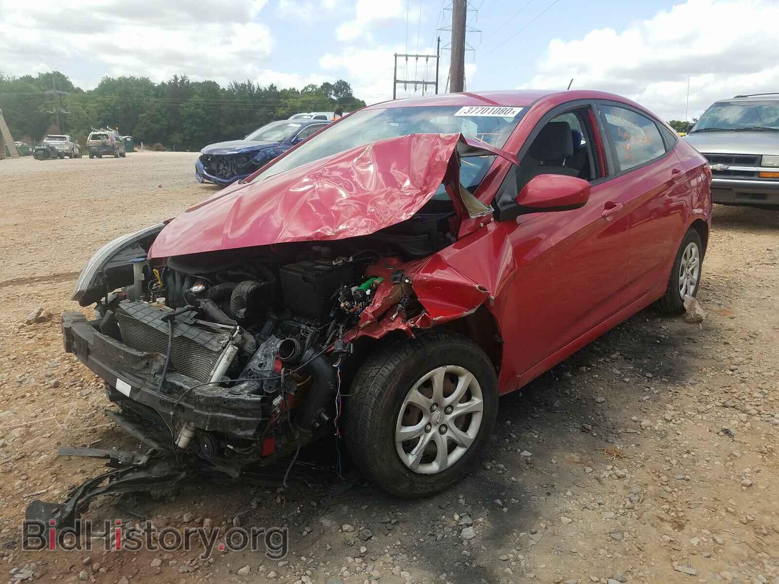 2013 HYUNDAI ACCENT - VIN: KMHCT4AEXDU445426 - Фото 2