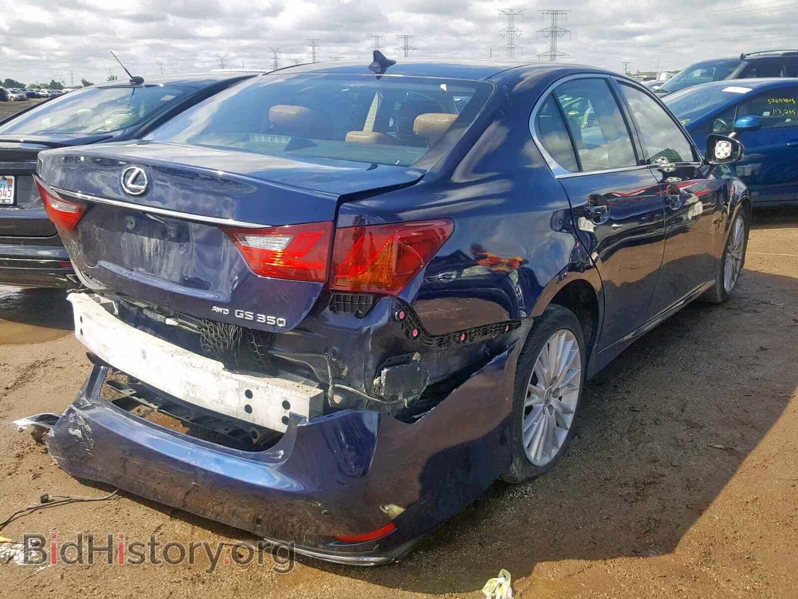 2013 LEXUS GS350 - VIN: JTHCE1BL7D5000547 - Фото 4