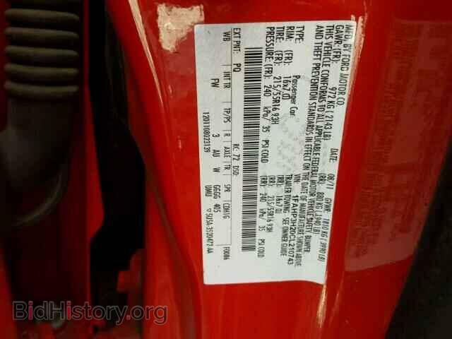 2012 FORD FOCUS - VIN: 1FAHP3H20CL210743 - Фото 10