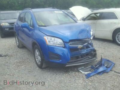 2015 Chevrolet TRAX Trax 1LT, blue — VIN KL7CJLSB6FB184123, Copart