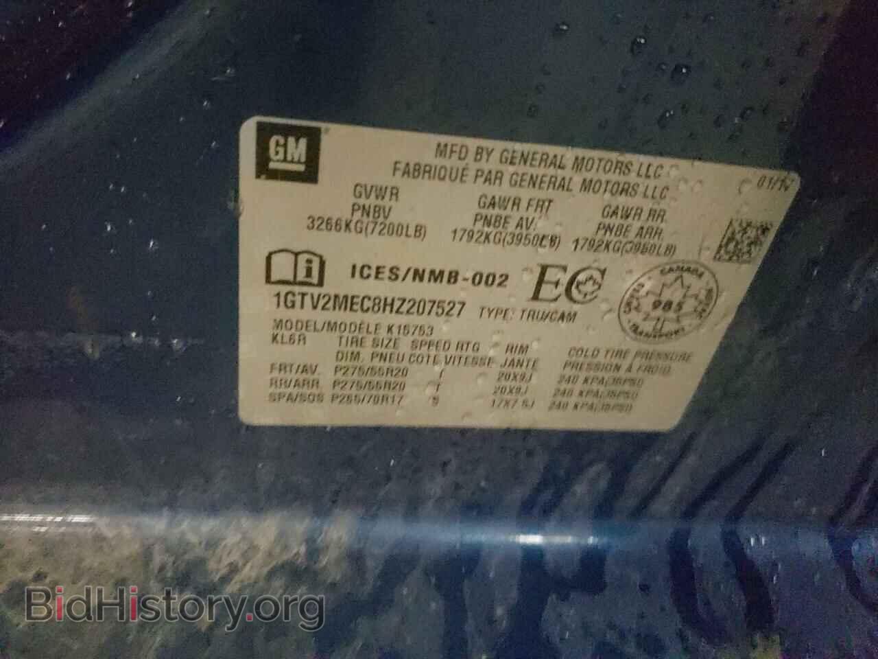 2017 GMC SIERRA - VIN: 1GTV2MEC8HZ207527 - Фото 12