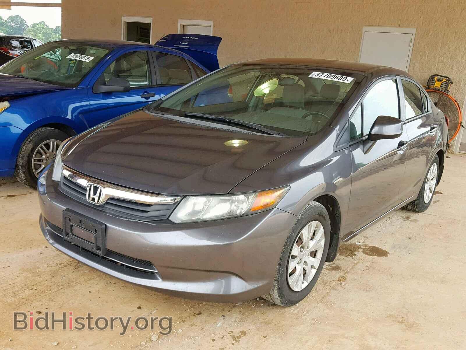 2012 HONDA CIVIC LX - VIN: 2HGFB2F50CH560685 - Фото 2